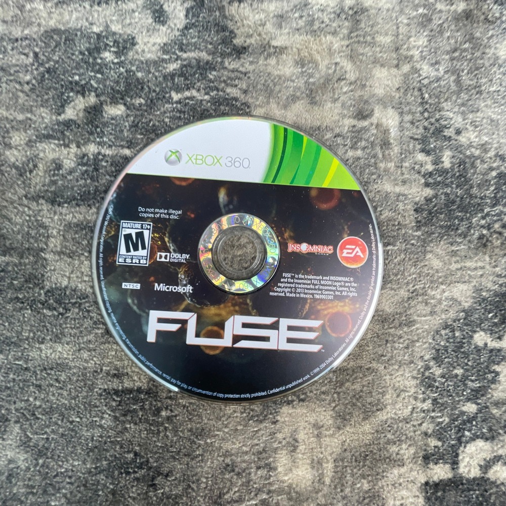 Fuse Xbox 360 Video Game Disc Only EA Insomniac Games